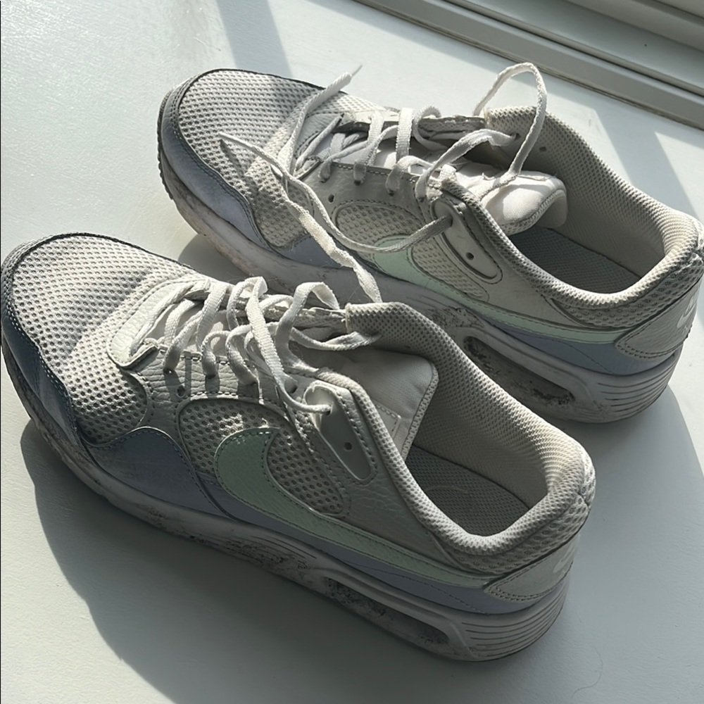 White and Gray Sneakers